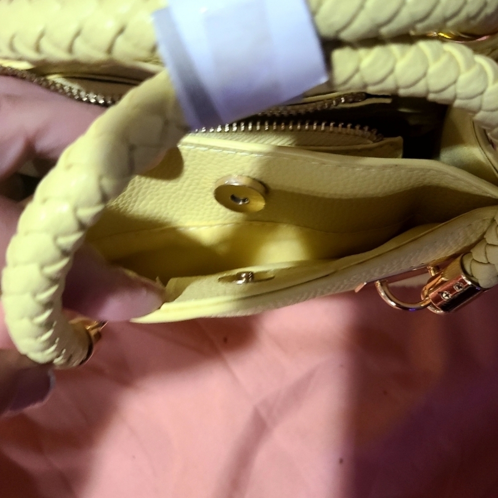 Bebe Yellow Alexandra Small Handbag - Picture 8 of 10
